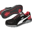 Puma Airtwist Blk Red Low S3 ESD HRO SRC munkavédelmi cipő 