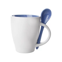 Logózható bögre kanállal