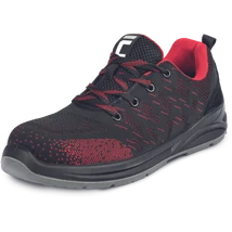 GERA S1P SR félcipő fekete/piros