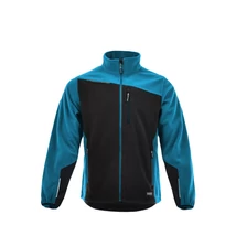 SARA COMFORT PLUS SOFTSHELL KABÁT FEKETE - PETROL KÉK