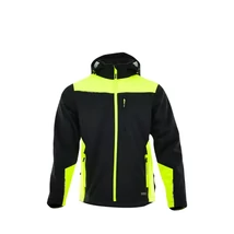 SARA COMFORT PLUS KAPUCNIS PULÓVER FEKETE - SÁRGA